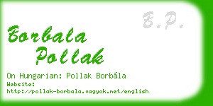 borbala pollak business card